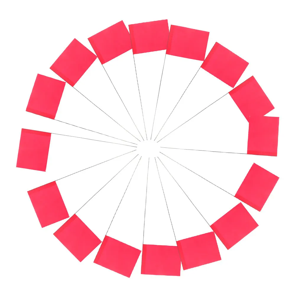 

50pcs Marker Flags: High Visibility Survey Flags For Lawn Garden Irrigation Construction Landscaping Sprinkler System Utility