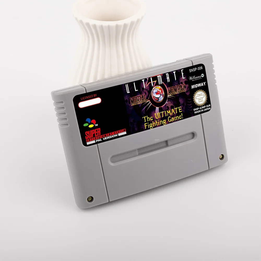 في نهاية المطاف مورتال كومبات 3 عمل لعبة ل SNES 16 بت بطاقة الألعاب ل EUR PAL نسخة SNES لعبة فيديو وحدة التحكم لنينتندو