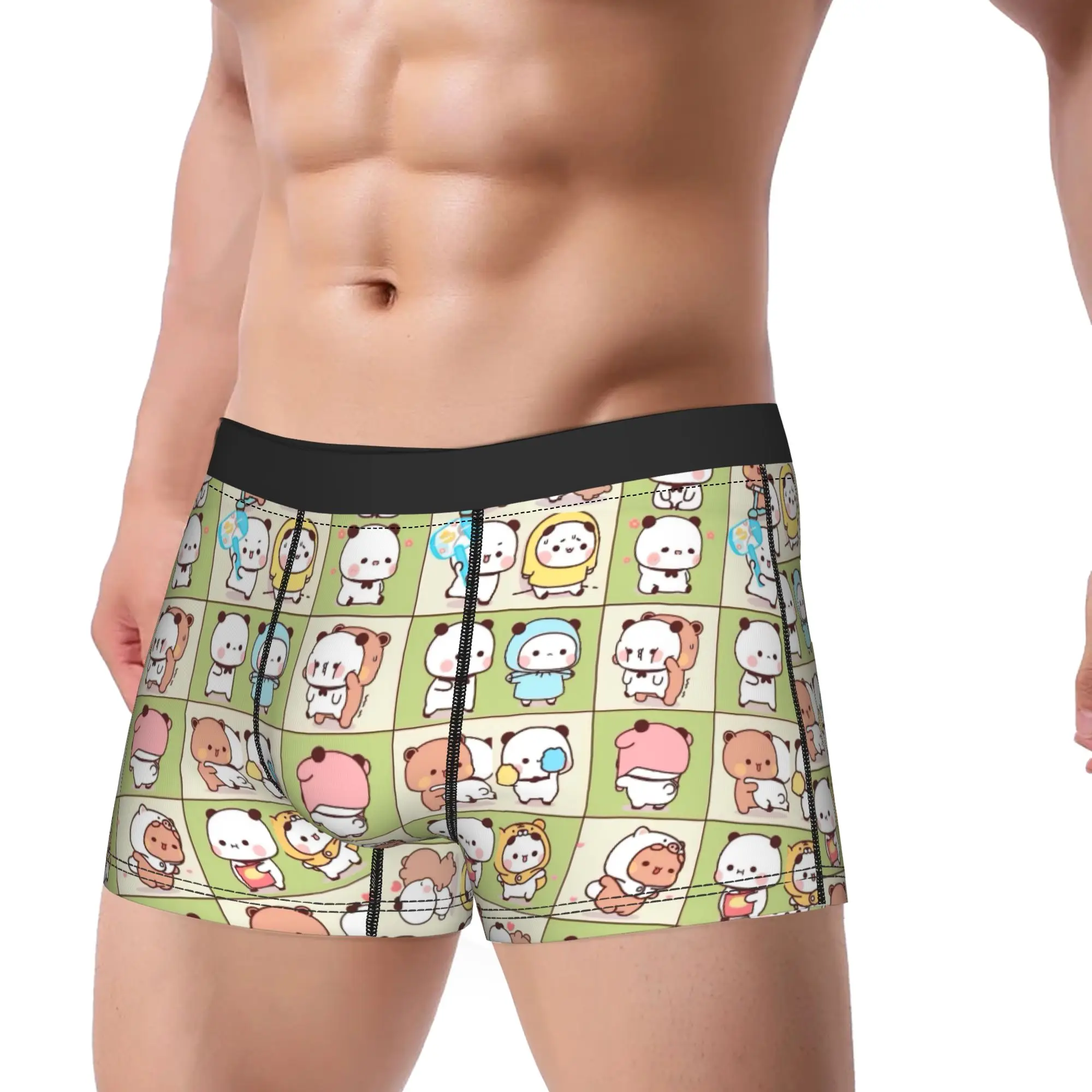 Bear And Panda Bubu Dudu Underwear  Printed Boxershorts High Quality Males Panties Classic Boxer Brief Birthday Present