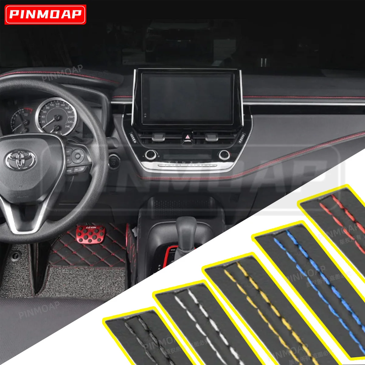 

Самоклеящаяся молдинговая отделка салона автомобиля, Стайлинг приборной панели, декоративная линия из искусственной кожи, плетеная полоса «сделай сам», украшение автомобиля 200 см 800c