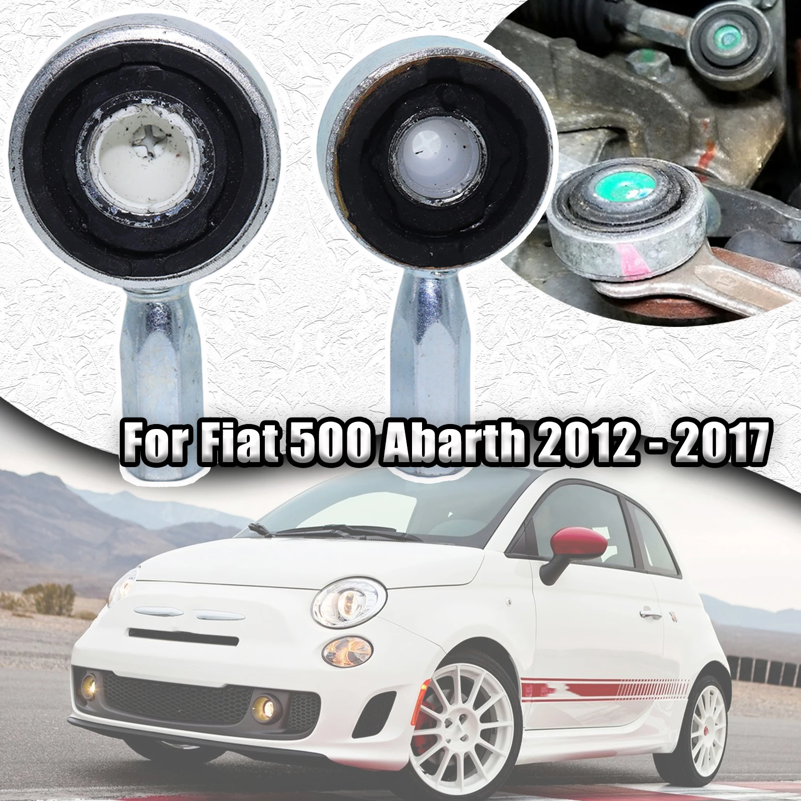 Manual Gearbox Shift Cable Linkage Bushing For Fiat 500 Abarth 2012 - 2017 Shifter Lever Selector Connect Both End Replacement