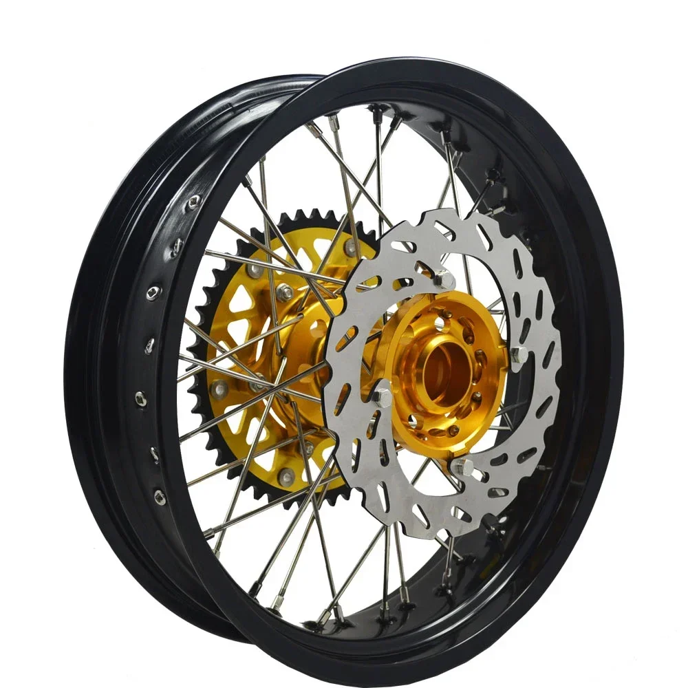 

High Quality 17'' Supermoto Wheel Rims Sets Motorcycle Alloy Wheels For RMZ250 RMZ450