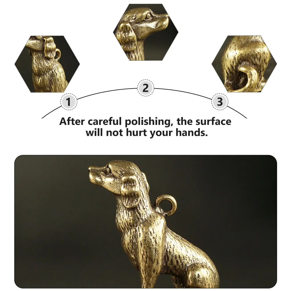 

2pcs Dog Craft Brass Craft Pendant Diy Pendant Copper DIY Accessories for Jewelry Exquisite Brass Pendants Making