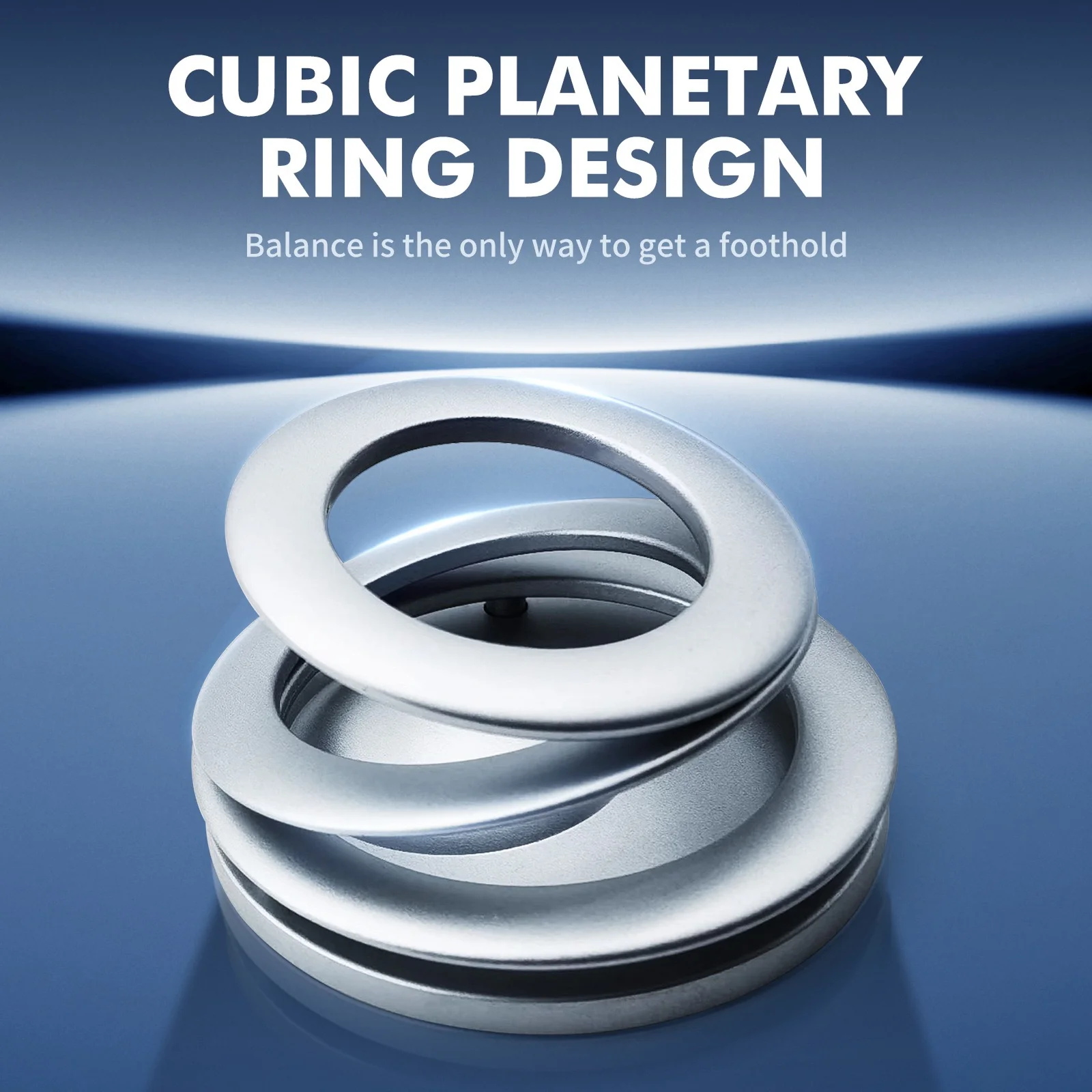 Caneta Hover de anel duplo de última geração – Caneta executiva rotativa flutuante magnética |   Acessórios de mesa estéticos luxuosos e presente comercial