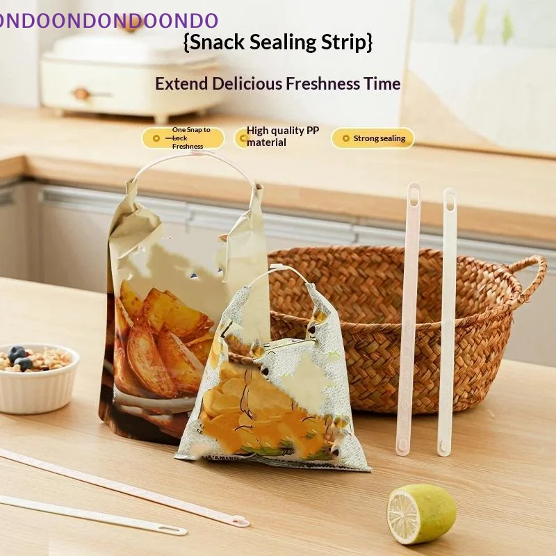 12Pcs Moisture Proof Sealing Strip Food Bag Sealing Clips Kitchen Organiser Clips