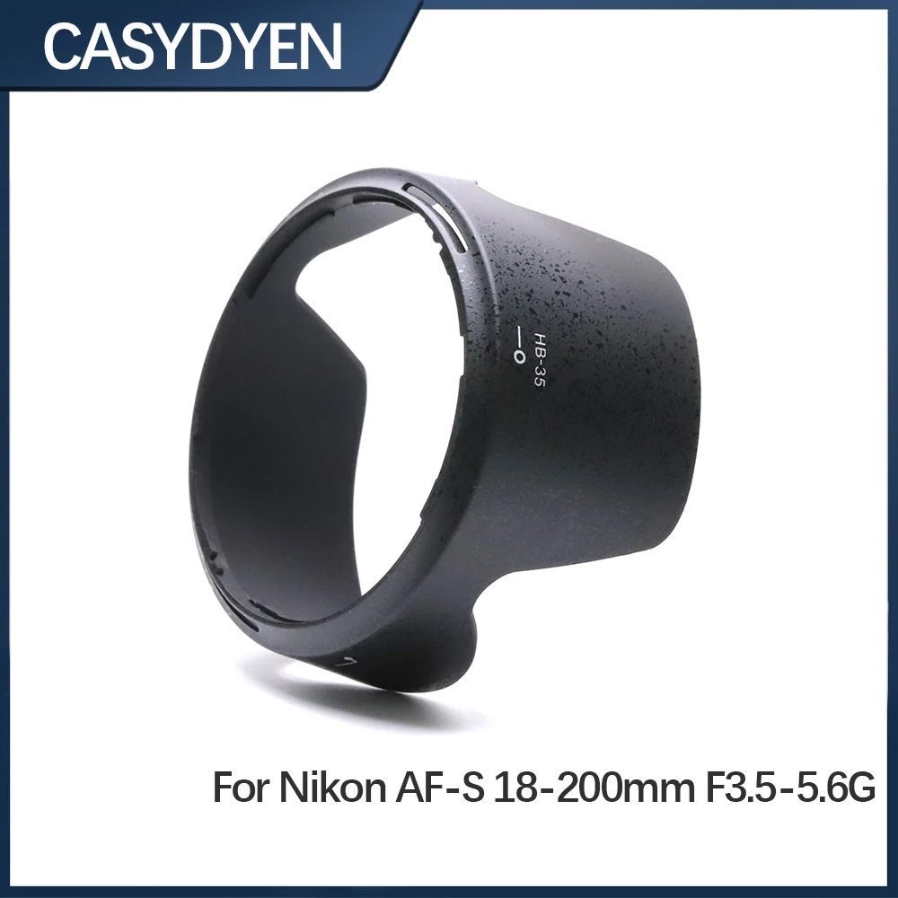 Bayonet Lens Hood For HB-35 Nikon AF-S DX 18-200mm F3.5-5.6G ED-IF VR Lens Cover Replacement