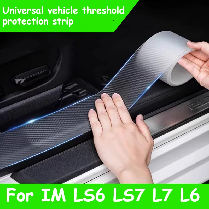 

Body Door Rearview Mirror Threshold for IM LS6 LS7 L7 L6 Car Carbon Fiber Decorat Protect Sticker Universal Cutting Accessory