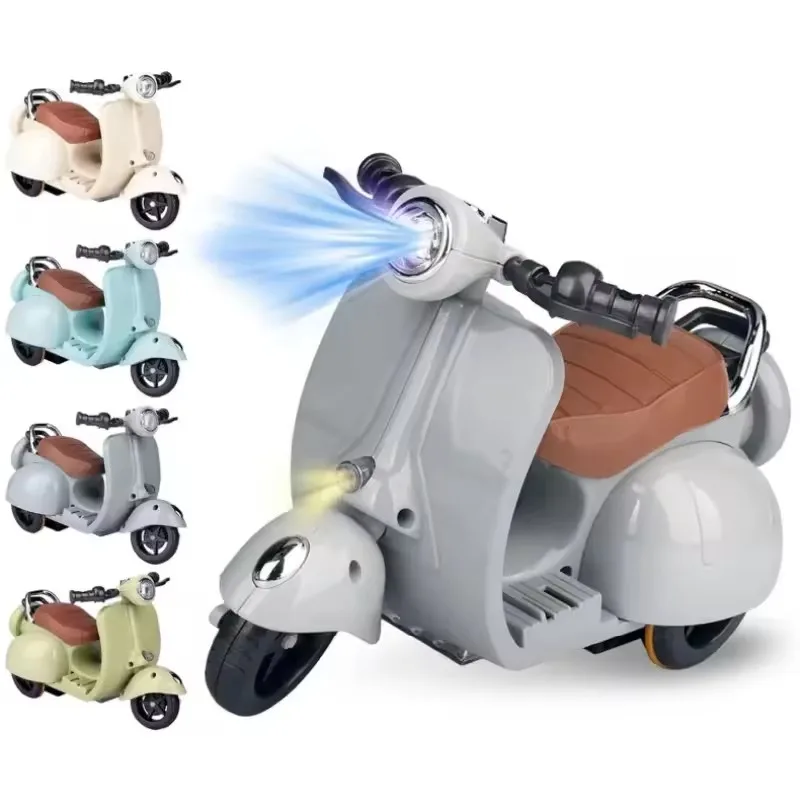 

Мини-электрический мотоцикл, детская игрушка для ретро, ослепительная вращающаяся игрушка, мотор для куклы, хлопковая кукла, игрушки для домашних животных, подарок на день рождения