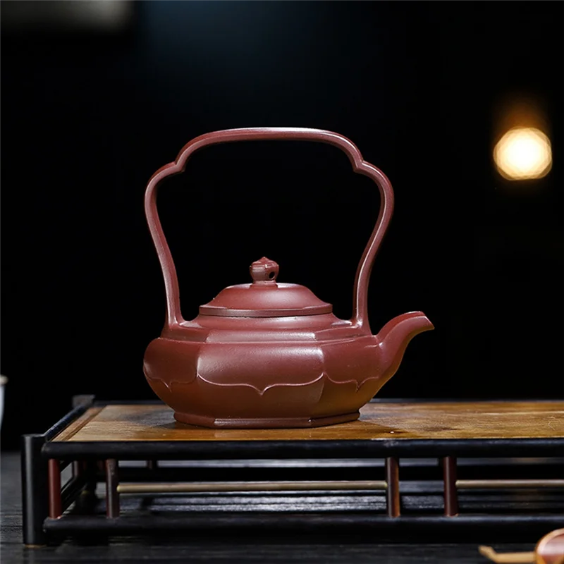 AT44-чайный набор, высококачественный чайник с шестиугольной петлей и ручкой, керамическая глиняная кофеварка ручной работы