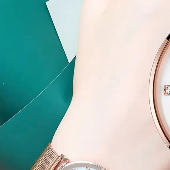 

MEGIR Кварцевые наручные часы для женщин, часы-браслет, женские часы из нержавеющей стали с сетчатым ремешком, роскошные водонепроницаемые часы, женские нарядные часы 7001