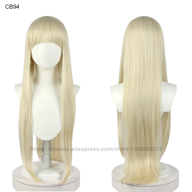 

ROLECOS Clearance Cosplay Wigs Women Short Gray Silver White Blonde Orange Ponytail Long Curly Straight Anime Synthetic Hair