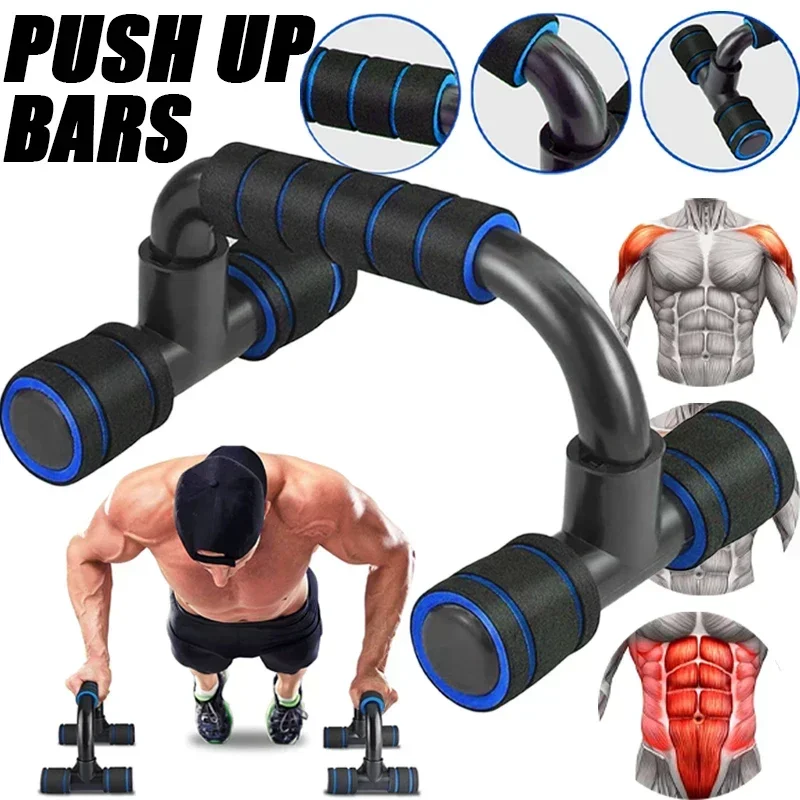 Push Up Bars Gym Exercise Equipment Fitness Pushup Handles with Cushioned Foam Grip and Non-Slip Sturdy Structure Push Up Bars