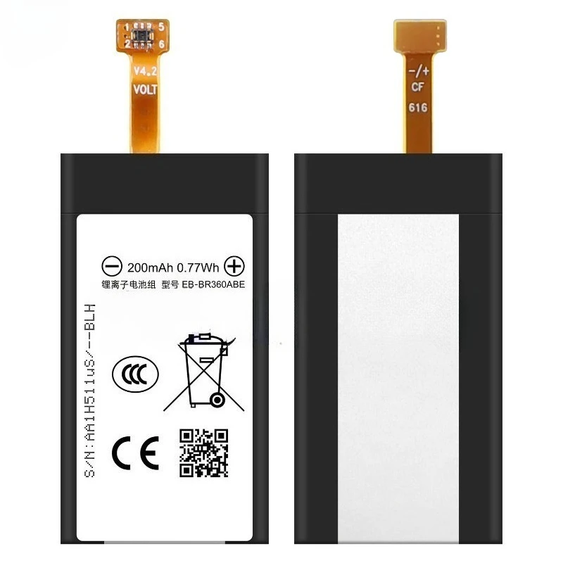 EB-BR360ABE vervangende batterij voor Samsung Gear Fit 2 Fit 2 R360 SM-R360, EB-BR365ABE voor Samsung Gear Fit 2 Pro SM-R365 R365