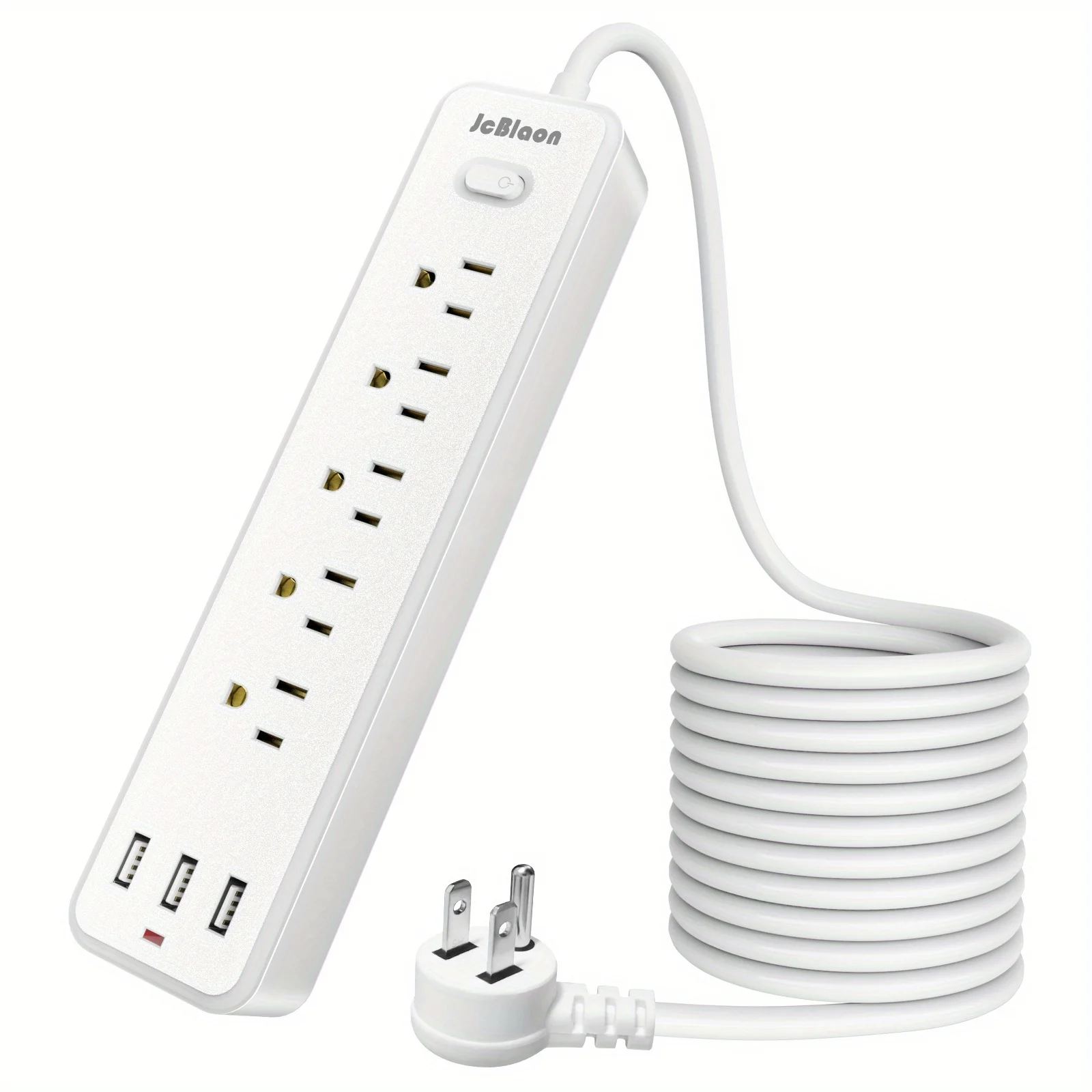 Multiprise électrique US, 5 prises AC, 3 Ports USB, câble d'extension de 3,3 pieds/6 pieds, filtre réseau multiprise, charge rapide