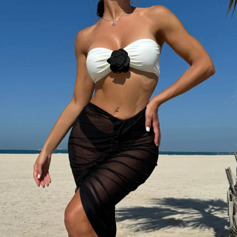 

Сексуальные бикини с цветочным принтом, женские купальники, женские купальники из трех предметов, пляжная одежда, купальные костюмы, бразильский комплект бикини, купальщица в бассейне