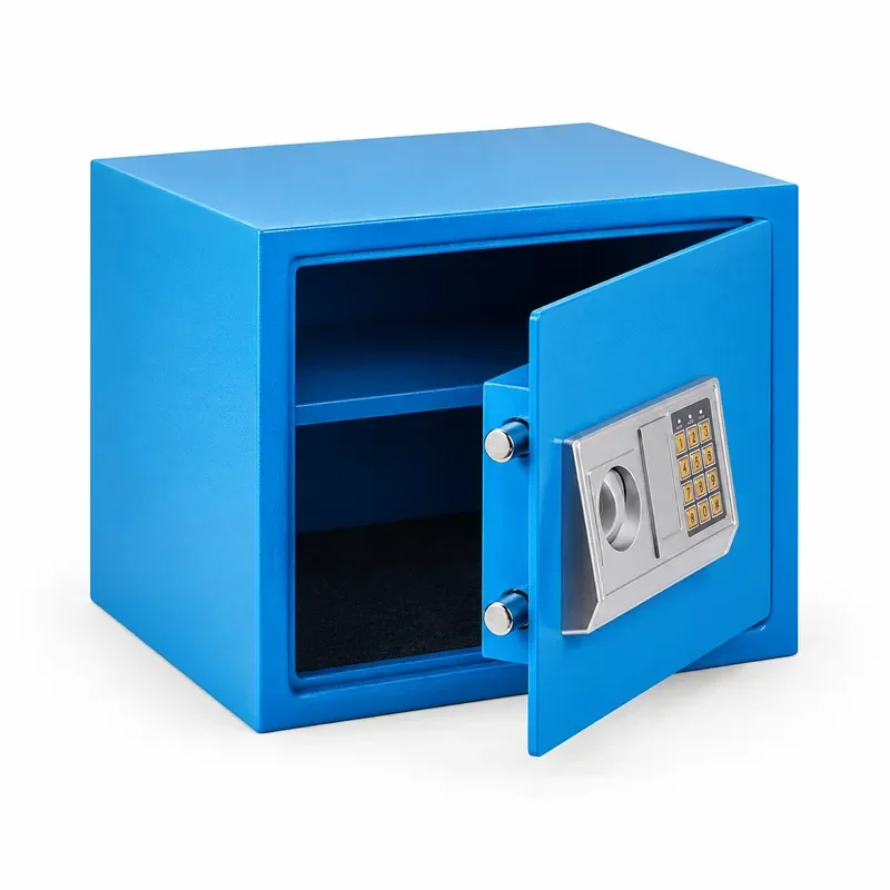 Blue Electronic Password Safe-30EA Model Small All-Steel Electronic Anti-theft Wall Home Office Safety Boxes