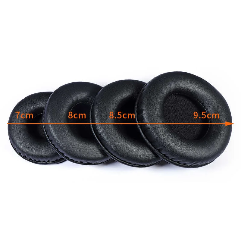 2pcs 45/50/55/60/65/70/75/80/85/90/95/100/105/110MM Headphone Pad Ear Pad Sponge In-ear Earphone Cover Replacement Earpads