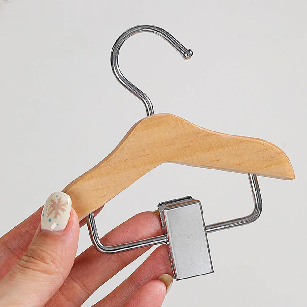 

2Pcs Mini Hangers Small Pet Clothes Racks Durable Non Deformable for Home and Pets Small Hangers Dog Clothing Hanger