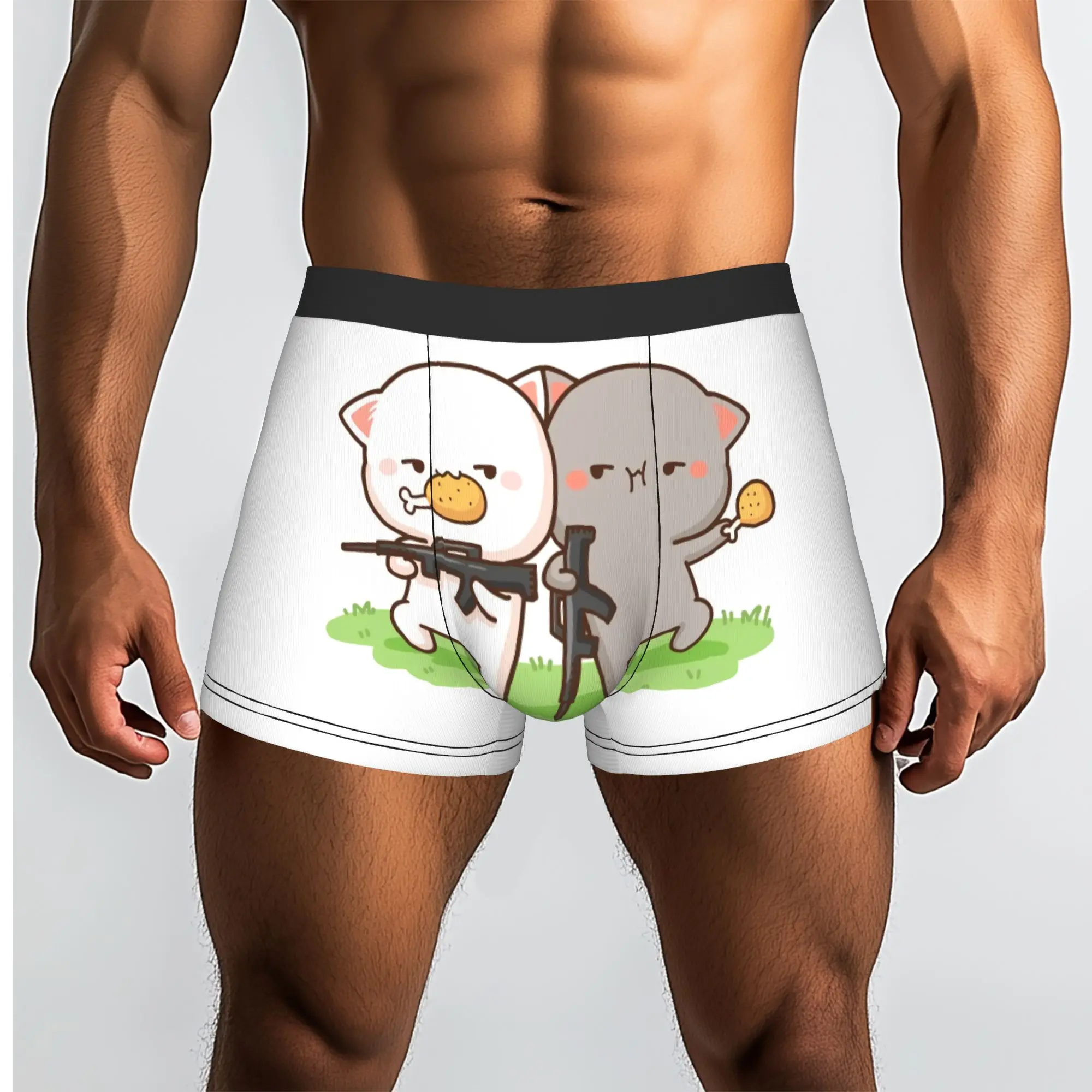 Custom 62 Underwear Men Breathable  Boxer Briefs Shorts Panties Soft Underpants For Male