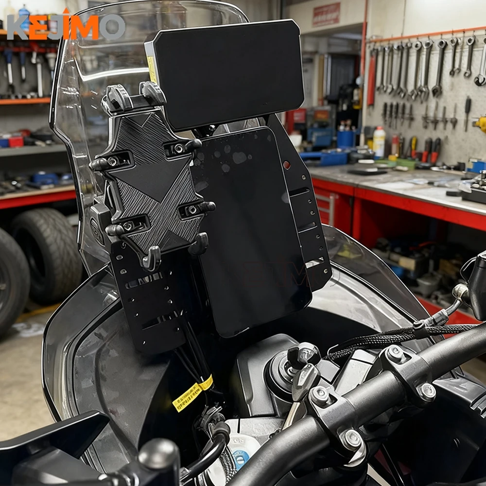 ل CFMOTO 800 MT-X MTX CF-MOTO 800MTX 2024 2025 2026 دراجة نارية حامل هاتف حامل لتحديد المواقع والملاحة قوس لوحة تمديد بار #1