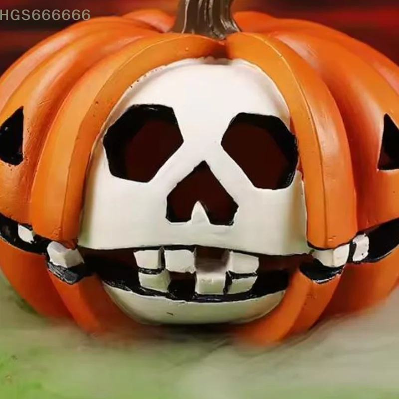 Kerajinan Resin Gaya Nordik: Hiasan Rumah Bertema Halloween seperti Hantu, Tengkorak, dan Labu