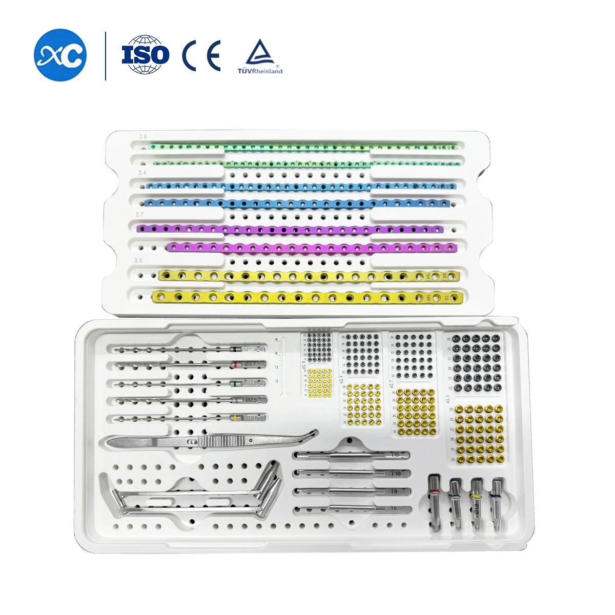 

XC Patent High Quality Veterinary Advanced Locking Sys T E M With Plates And Screws, Mini/S/M/L AO ALPS Instrument Sets