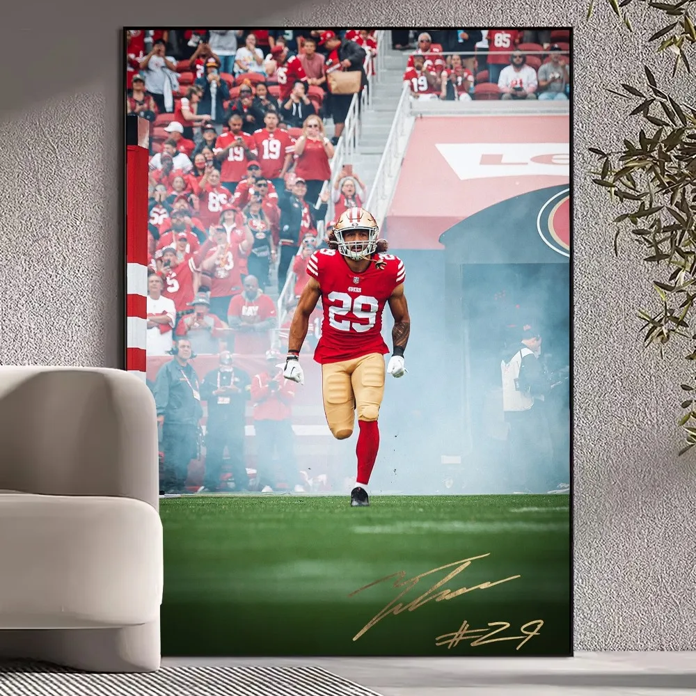 San Francisco 4-49ers NFLS Poster stampe immagini a parete soggiorno decorazione della casa