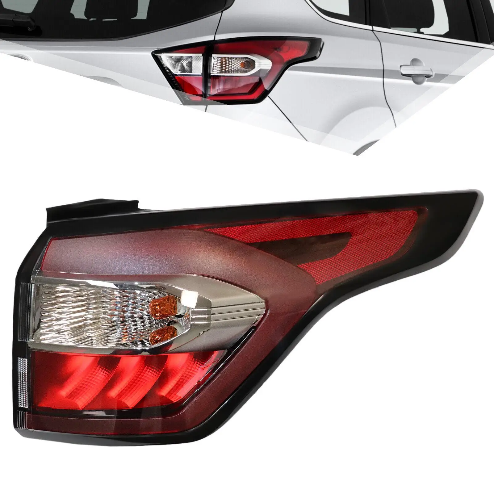 

Rear Tail Light for Ford Escape Kuga 2017 2018 2019 Brake Lamp with Bulb Right Passenger Side