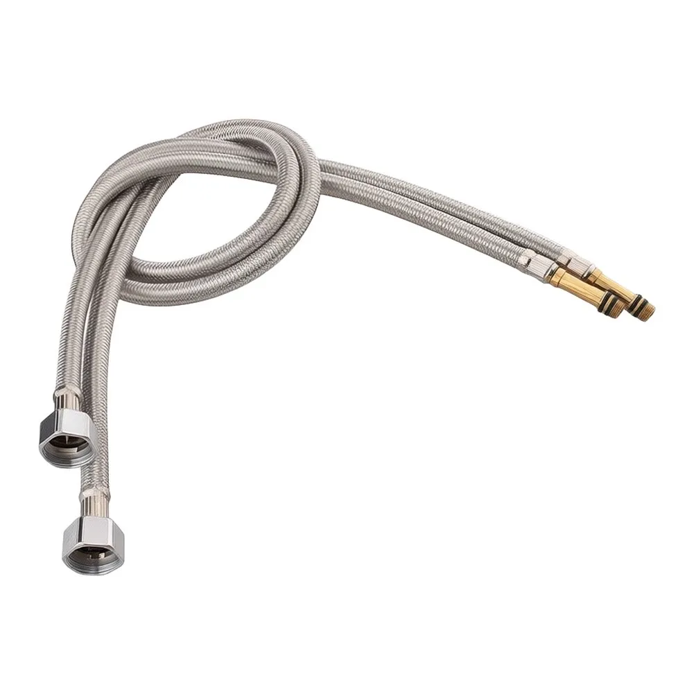 Push Connect Water Line Stainless Steel Hose Kit For Daily Kitchen Use 304 Stainless Steel Material Rust Resistant Design