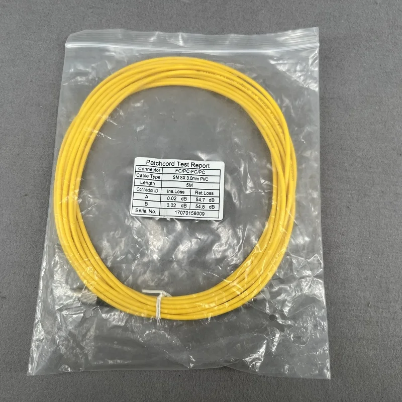 LETOP One Piece FC To FC Single Line 5M 6M 6.5M 8M 10M Yellow Optical Jumper Fiber Cable