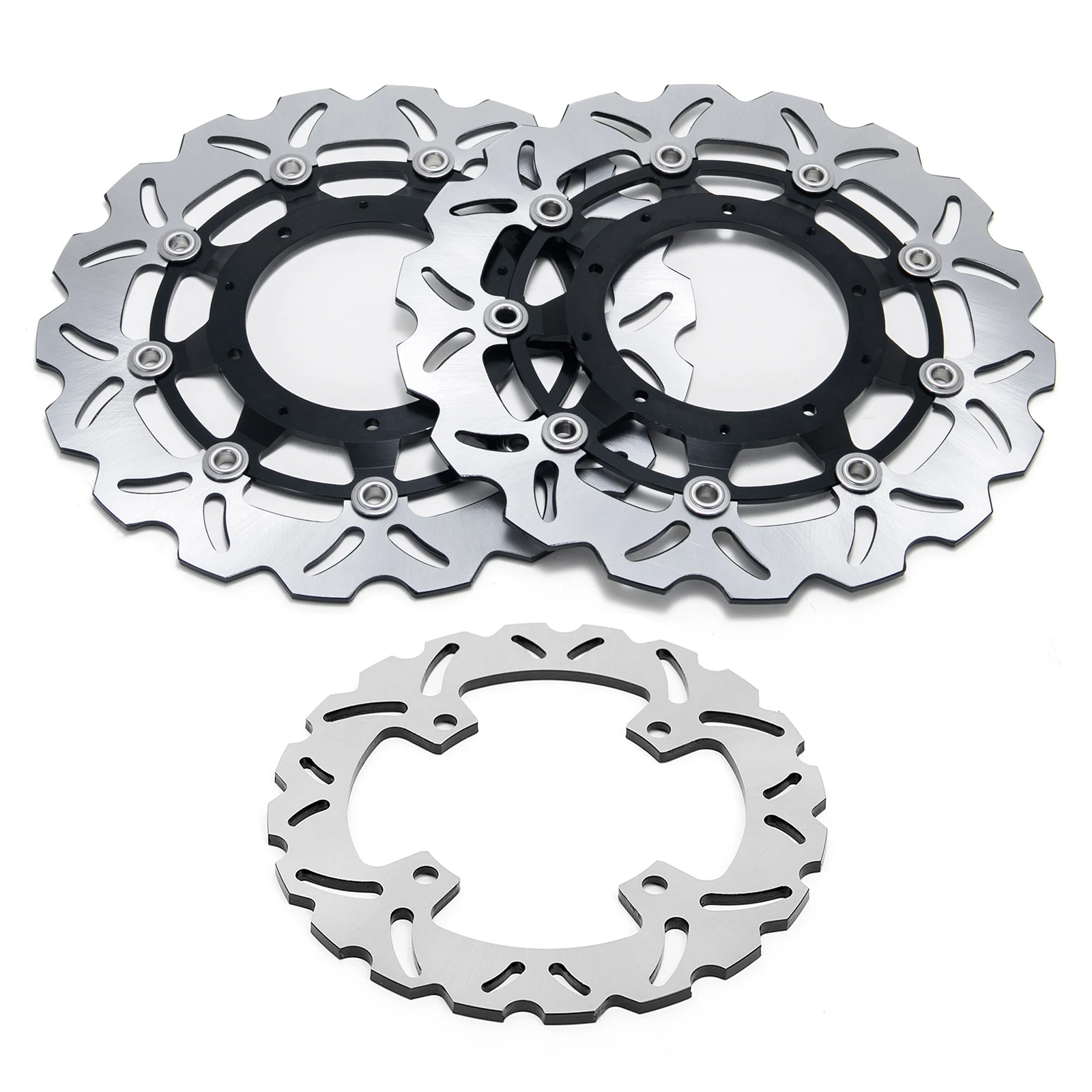 BIKINGBOY Vordere / Hintere Bremsscheiben Rotoren Für Honda X-ADV 750 17 18 19 20 21 22 23 24 25 26 Edelstahl 296mm 240mm – Detail 6