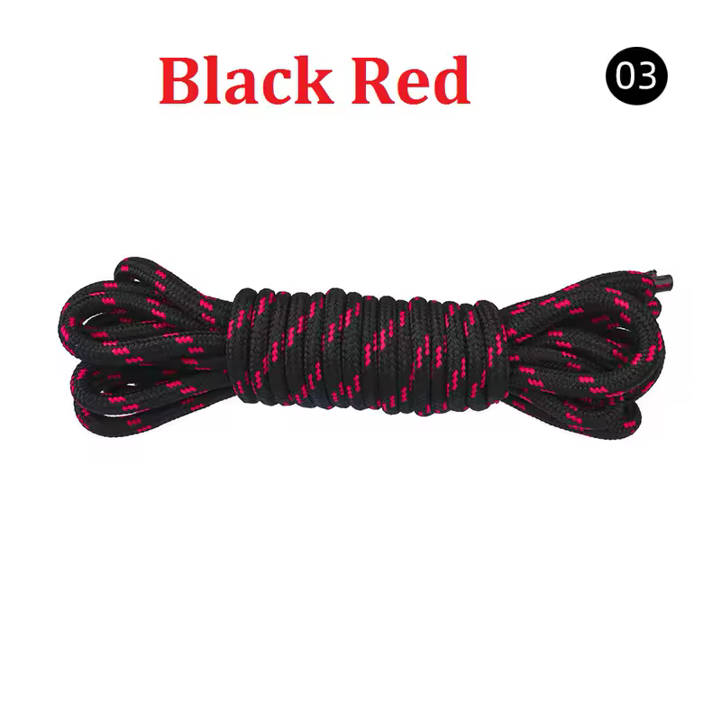 5MM Round Shoelaces Flower Dots Solid Laces Polyester Shoelaces Matching Sports Shoes Tooling Martin Boots Hiking Shoelaces - Image 15
