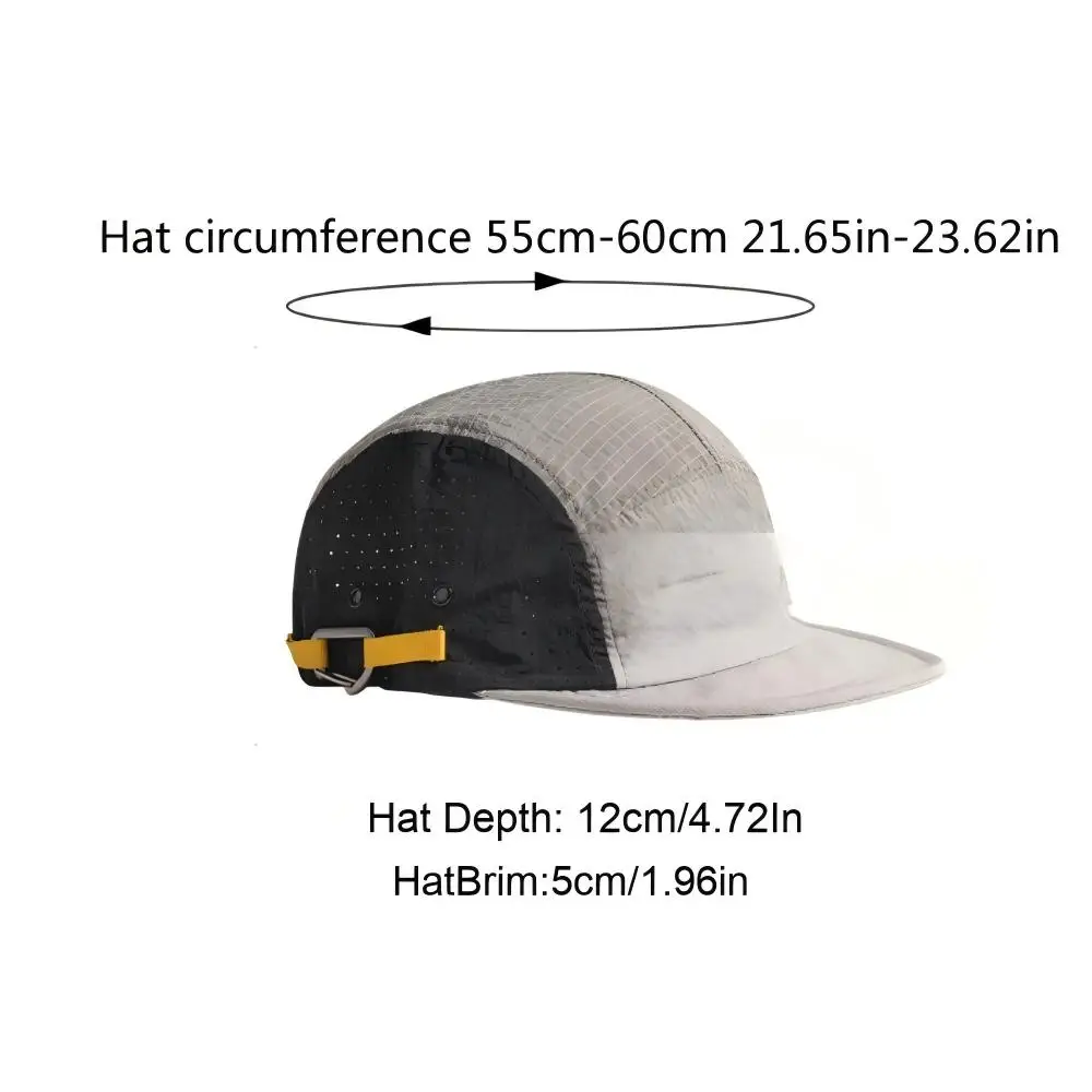 Nylon Mesh Baseball Cap Unisex Color Block Print Fashion Hat for Outdoor Sports Running Cycling
