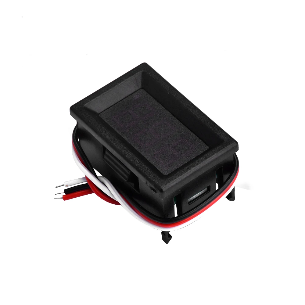 Voltmetro per auto digitale DC 0-30V voltmetro automobilistico 0.36 pollici rosso/blu/verde Tester di tensione per Display a LED per veicoli da moto