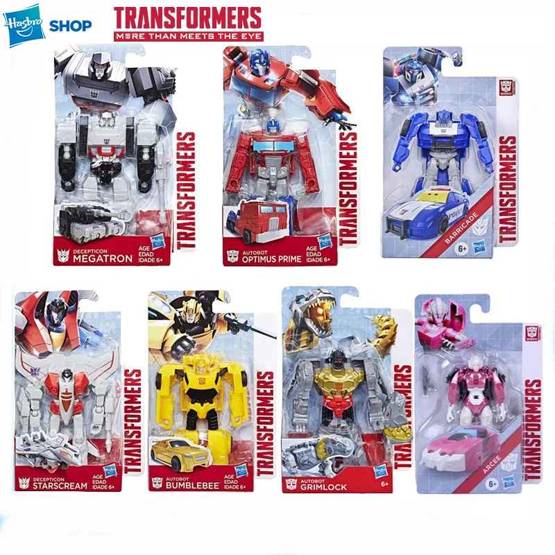 Hasbro Transformers Bumblebee Optimus Prime Megatron Starscream Arcee Grimlock Barricade Figurka akcji Model Zabawka Prezent urodzinowy