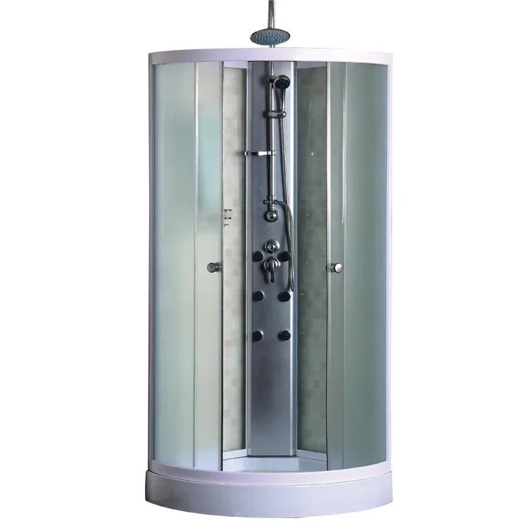 Cheap Indoor Portable Bathroom Shower Cabin Complete Shower Units Sliding Door With Tra