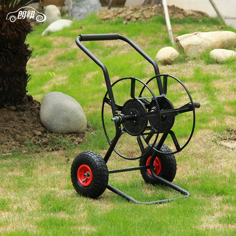 

Hose Reels Garden Gardening Sprinkler Head Steel Water Pipe Winder Garden Watering 5 Minutes 50 Meters Pipe Winder