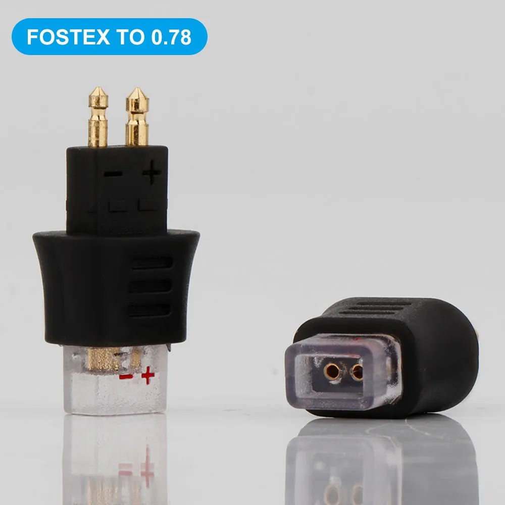 NEW Gold Plated Headphone Converter MMCX/2pin 0.78mm Cable Connected to FOSTEX TH900 MKII MK2 TH600 TH909 Headsets Audio Jack