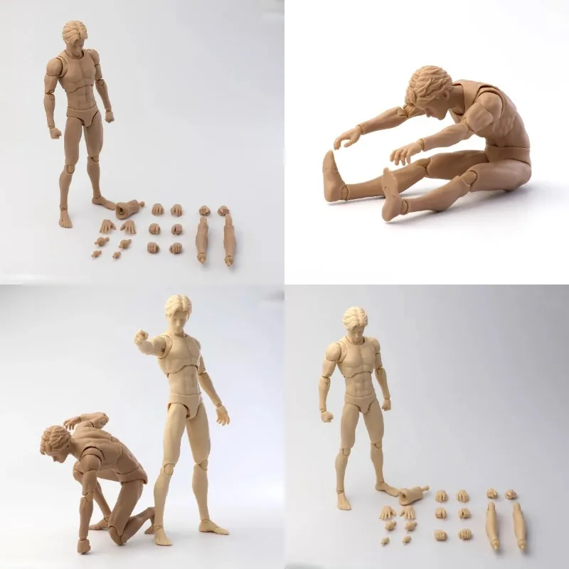 

In Stock Mirrfig 1/12 Scale Action Figure Lean Male Body Comic Yellow Skin Whitening Skin Doll Hobbies Toys Model