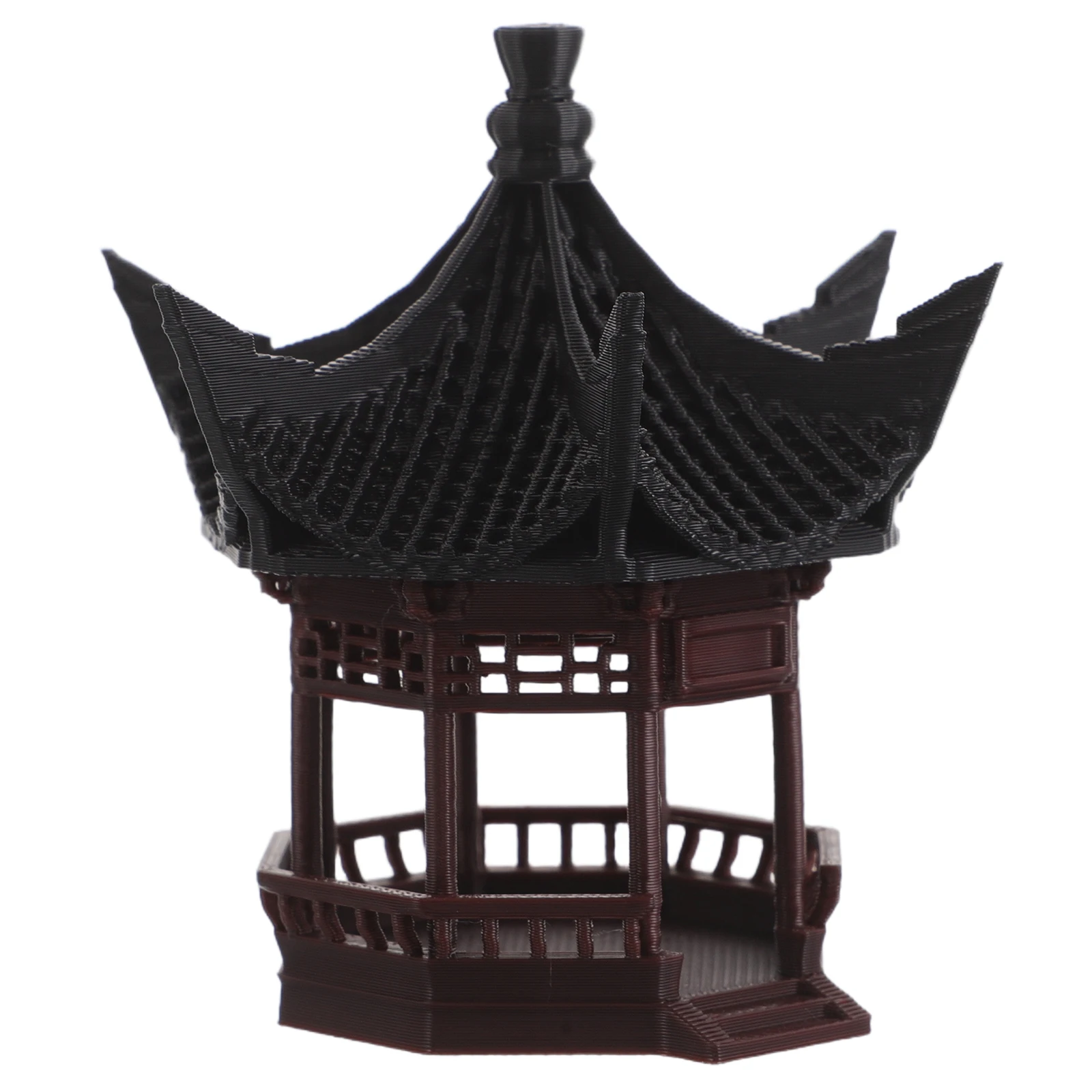 

Miniature Landscape Decor Cool Pavilion For Bonsai Aquarium Garden Ornament Asian Style Tiny Accessories