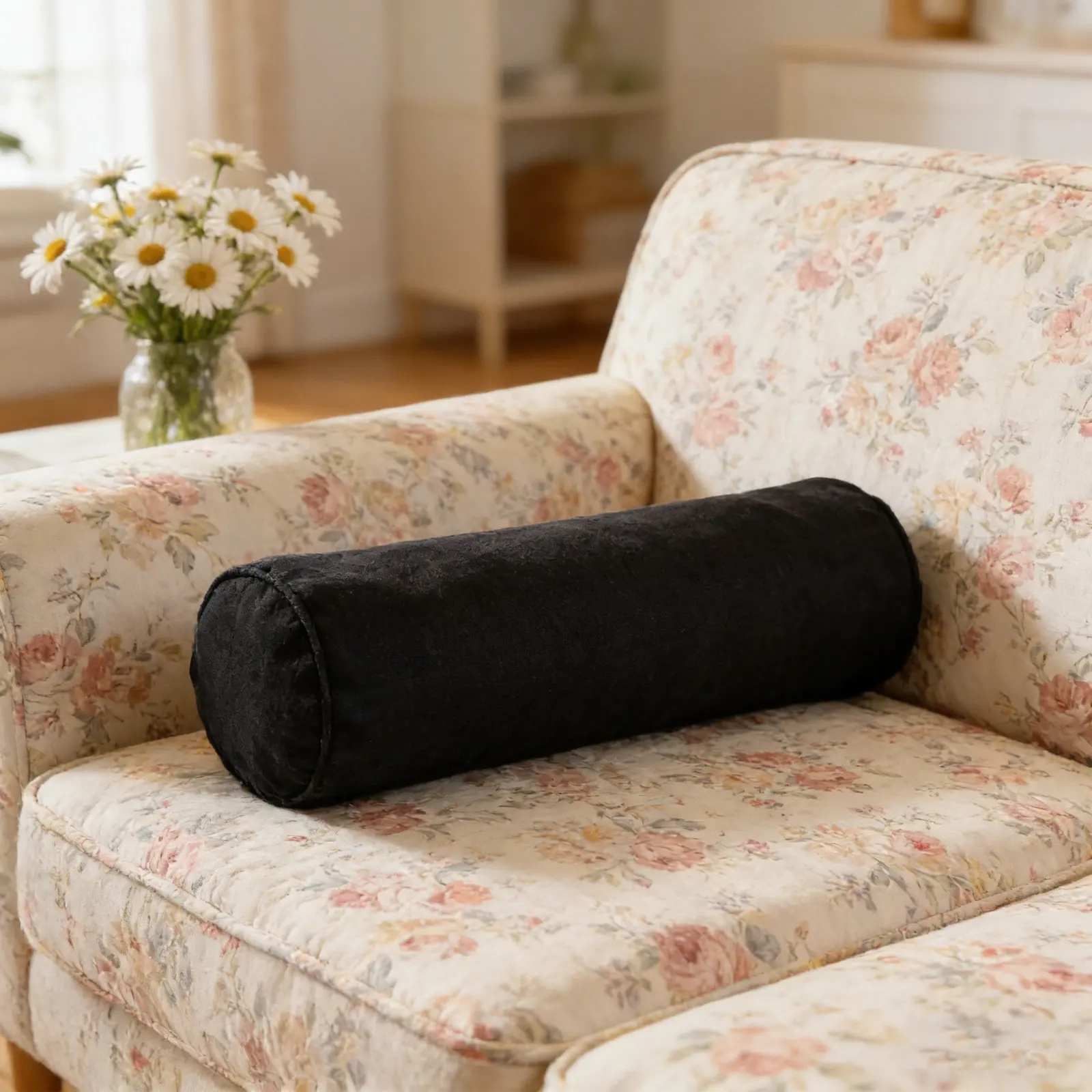 Neck Pillowcase Portable Cover Cylinder Round Roll Covers Decorative Cylindrical Cushion Breathable Cylindrical Pillows Round