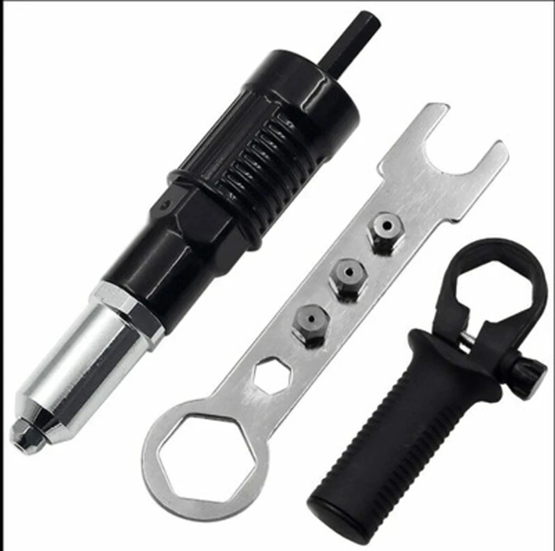 Best Selling Professional Electric Rivet Nut Gun Machine Core Pull Accessories Cordless Riveting Gun Drill Adapter Insert Nut To