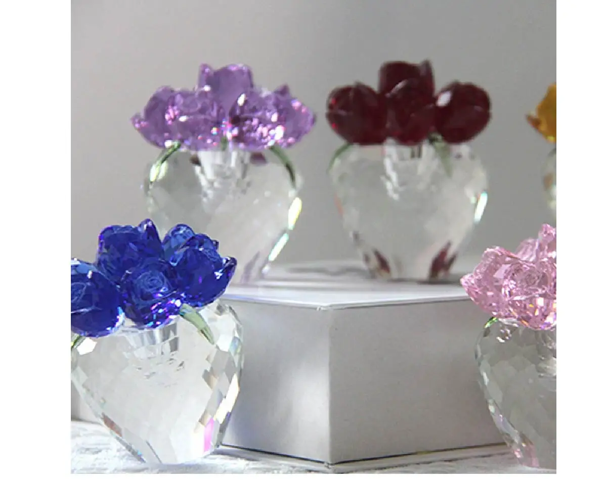 1PC Crystal Rose Fl… - image
