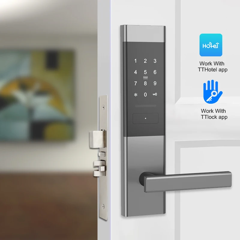Bluetooth Drahtlose Digitale Elektronische Smart Lock TTlock App Hause Intelligente tastatur Passwort Türschloss auf Holz tür – Detail 1