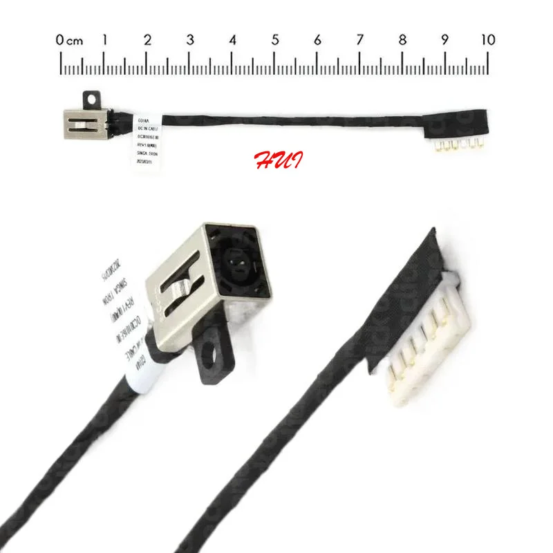 ADC كابل المقبس الطاقة لأجهزة الكمبيوتر المحمول Dell Vostro 3400 3401 3405 3500 3501 كابل شحن مرن DC-IN