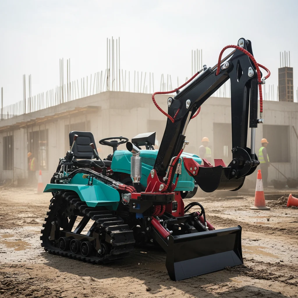 

Настраиваемый мини-гусеничный трактор 35 л.с. (EPA), водонепроницаемый, многофункциональный, для фермерских работ, с погрузчиком, экскаватором, плужом, траншеекопателем