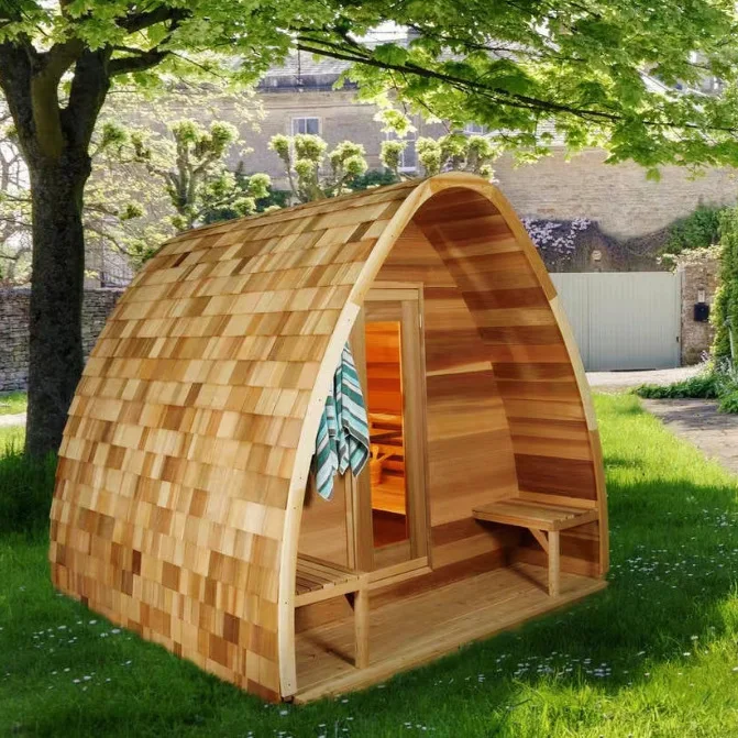 Hot-selling outdoor sauna for 4-6 people