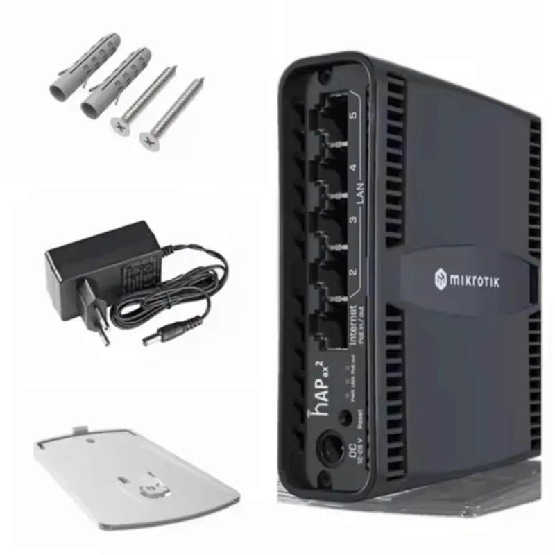 Cheapest Mikrotik C52iG-5HaxD2HaxD-TC 2.4/5GHz HAP 4.5dBi Access Point and Gigabit Router Mikrotik Hap Ax² in stock
