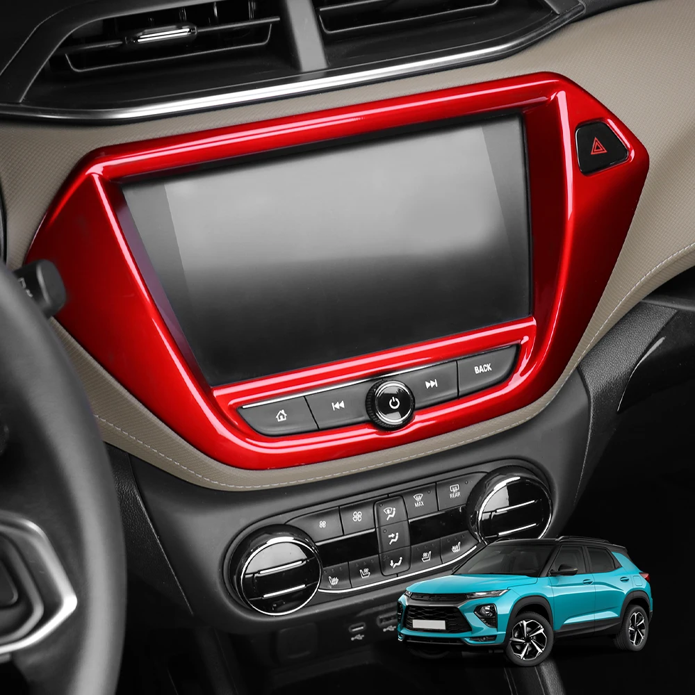 Autos Innen Zubehör Linkslenker Für Chevrolet Trailblazer 2021-2023 Auto Dashboard GPS Navigation Rahmen Abdeckungen