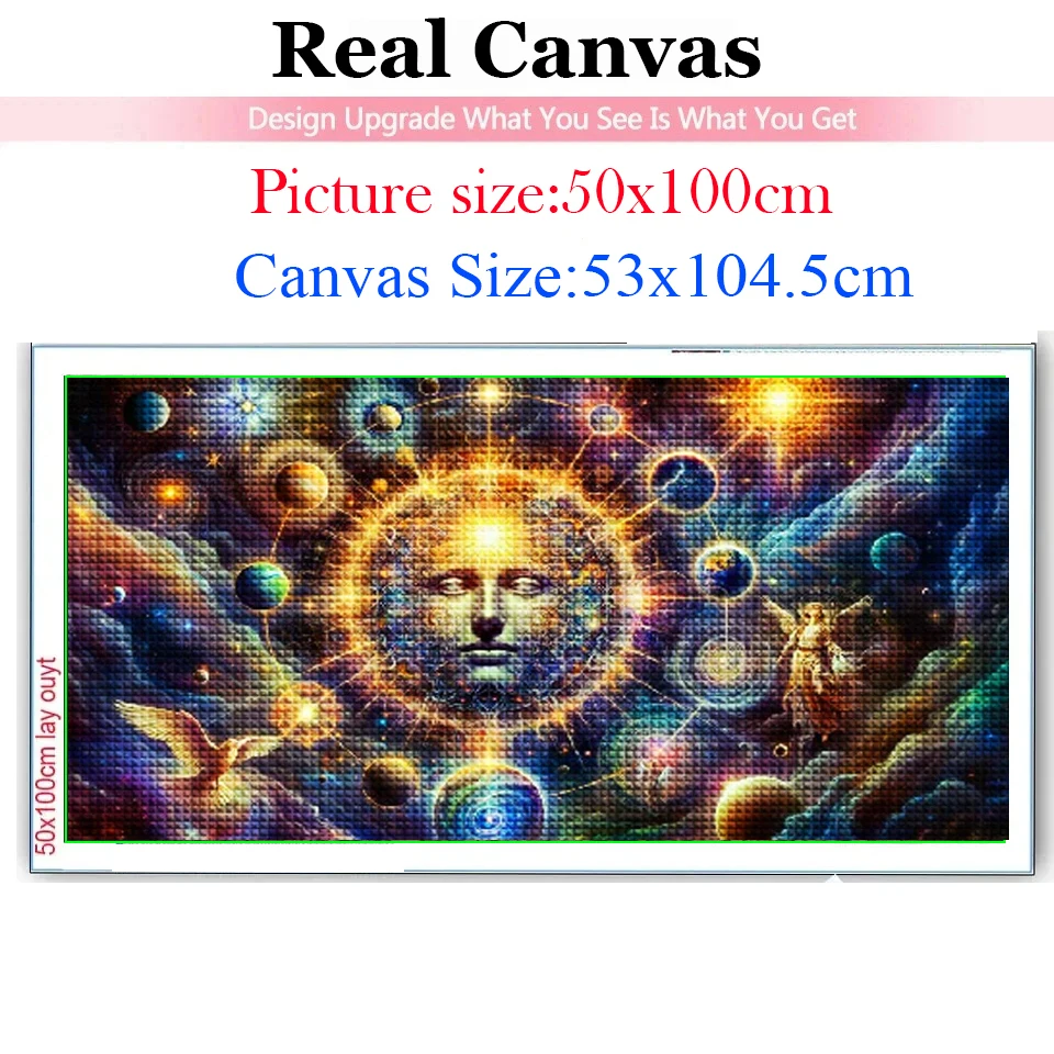 The Face of God Diy Diamond Painting Cosmic,Planetary,Stellar Cross Stitch Full Diamond Mosaic Embroidery Sale For Home Decor